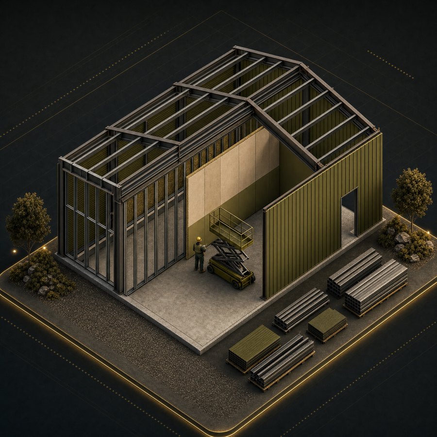 Tenant improvement build-out illustration